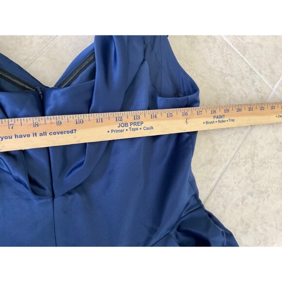 Stacees Formal maxi Gown women’s size 16 Royal Blue Prom Wedding Gala w train - Picture 6 of 13